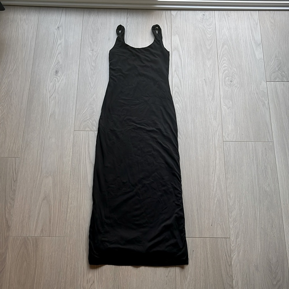 Bumpsuit maternity long dress, XS, black